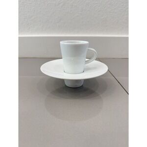 Raynaud Point Collection Double Espresso Cup + saucer Limoges France